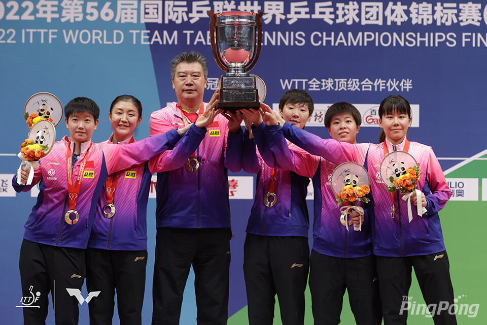 ▲ 중국 여자탁구가 다시 연속 우승 기록을 써나가고 있다. 이번 대회에서 5연패를 달성했다. 멤버들 하나하나가 어마무시! 사진 국제탁구연맹(ITTF) 제공.