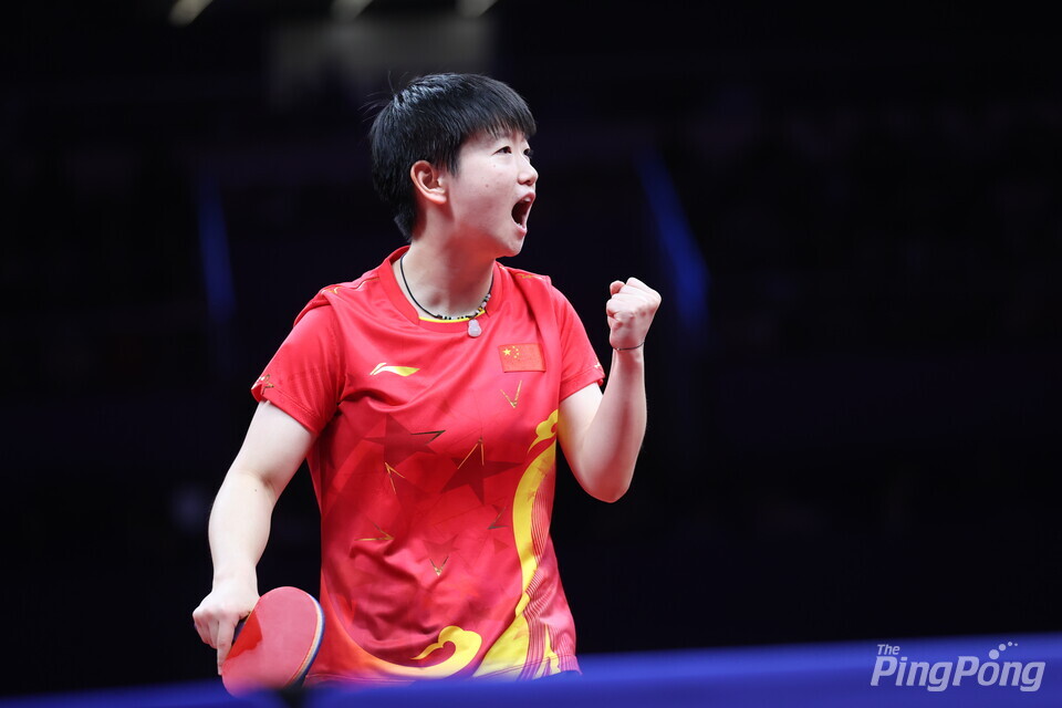▲ 중국 여자대표팀 에이스 순잉샤(세계1위).