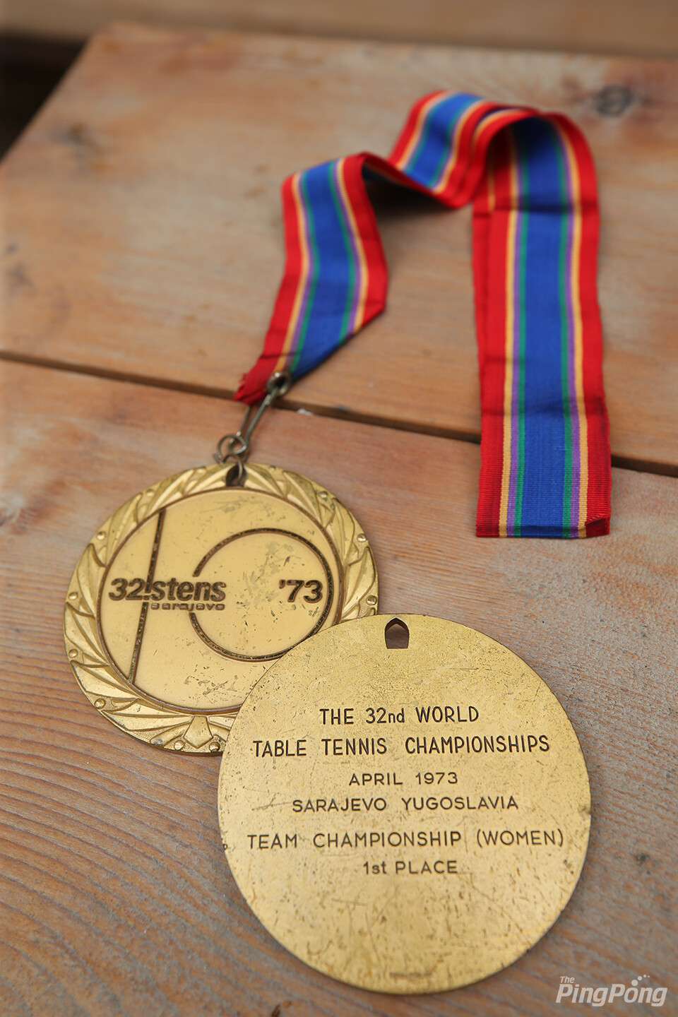 ▲ 한국탁구는 세계대회 금메달의 경험이 많지 않다. 사진은 무려 50년 전 사라예보대회 금메달이다. 이번 대회에서 다시 한 번!